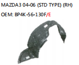 MAZDA3 04-06 (STD TYPE) (RH) OEM: BP4K-56-130F/E