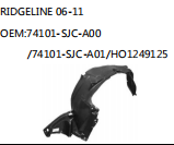 RIDGELINE 06-11 OEM:74101-SJC-A00 /74101-SJC-A01/HO1249125