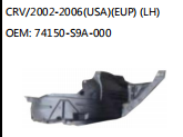 CRV/2002-2006(USA)(EUP) (LH) OEM: 74150-S9A-000
