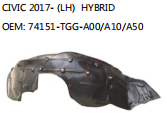 CIVIC 2017- (LH) HYBRID OEM: 74151-TGG-A00/A10/A50