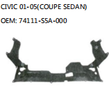 CIVIC 01-05(COUPE SEDAN) OEM: 74111-S5A-000