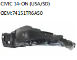 CIVIC 14-ON (USA/SD) OEM:74151TR6A50