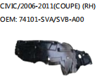 CIVIC/2006-2011(COUPE) (RH) OEM: 74101-SVA/SVB-A00