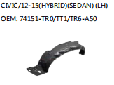 CIVIC/12-15(HYBRID)(SEDAN) (LH) OEM: 74151-TR0/TT1/TR6-A50