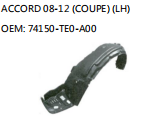 ACCORD 08-12 (COUPE) (LH) OEM: 74150-TE0-A00
