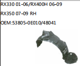 RX330 01-06/RX400H 06-09 RX350 07-09 RH OEM:53805-0E010/48041