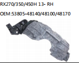 RX270/350/450H 13- RH OEM:53805-48140/48100/48170