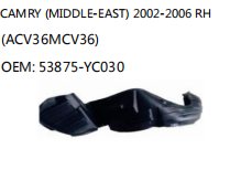 CAMRY (MIDDLE-EAST) 2002-2006 RH (ACV36MCV36) OEM: 53875-YC030