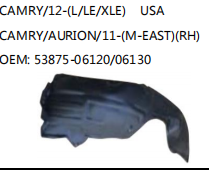 CAMRY/12-(L/LE/XLE) USA CAMRY/AURION/11-(M-EAST)(RH) OEM: 53875-06120/06130