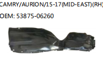 CAMRY/AURION/15-17(MID-EAST)(RH) OEM: 53875-06260