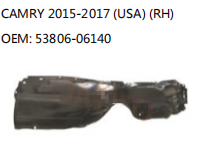 CAMRY 2015-2017 (USA) (RH) OEM: 53806-06140