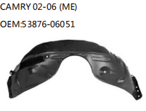 CAMRY 02-06 (ME) OEM:53876-06051
