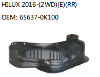 HILUX 2016-(2WD)(E)(RR) OEM: 65637-0K100