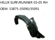 HILUX SURF/RUNNER 03-05 RH OEM: 53875-35090/35091