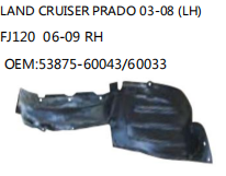 LAND CRUISER PRADO 03-08 (LH) FJ120 06-09 RH OEM:53875-60043/60033