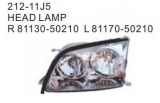 212-11J5 HEAD LAMP OEM:R 81130-50210 L 81170-50210