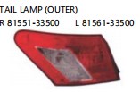 TALL LAMP(OUTER) OEM:R 81551-33500 L 81561-33500