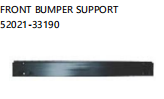FRONT BUMPER SUPPORT OEM:52021-33190