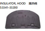INSULATOR,HOOD 隔热棉  OEM: 53341-33200