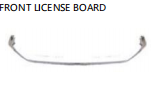 FRONT LICENSE BOARD