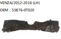 VENZA/2012-2016 (LH) OEM：53876-0T020
