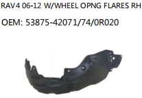 RAV4 06-12 W/WHEEL OPNG FLARES RH OEM: 53875-42071/74/0R020