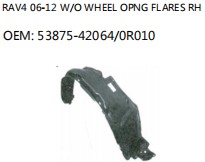 RAV4 06-12 W/O WHEEL OPNG FLARES RH OEM: 53875-42064/0R010