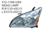 312-1169-US9 HEAD LAMP OEM: R 81130-48210 L 81070-48210