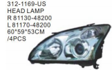 312-1169-US HEAD LAMP OEM:R 81130-48200 L 81170-48200 60*59*53CM/4PCS