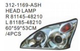 312-1169-ASH HEAD LAMP OEM: R 81145-48210 L 81185-48210 60*59*53CM/4PCS