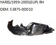 YARIS/1999-2005(EUP) RH OEM: 53875-0D010
