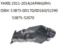 YARIS 2011-2014(JAPAN)(RH) OEM: 53875-0D170/0D160/52290  53875-52070