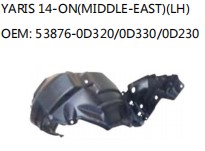 YARIS 14-ON(MIDDLE-EAST)(LH) OEM: 53876-0D320/0D330/0D230