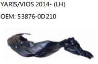 YARIS/VIOS 2014- (LH) OEM: 53876-0D210