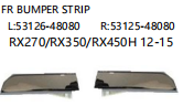 FR BUMPER STRIP RX270/RX350/RX450H 12-15 OEM: L 53126-48080 R 53125-48080