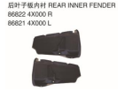 REAR INNER FENDER 后叶子板内衬 OEM:L 86822-4X000 R 86821-4X000