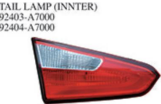 TALL LAMP (INNER) OEM:92403-A7000 92404-A7000
