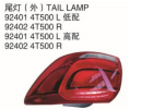TALL LAMP 尾灯（外） OEM: 低配：92401-4T500 92402-4T500 高配：92401-4T500 92402-4T500