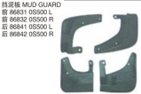 MUD GUARD 挡泥板 OEM:86831-0S500 86832-0S500 86841-0S500 86842-0S500