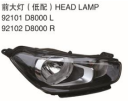 HEAD LAMP 前大灯（低配） OEM:92101-D8000 92102-D8000
