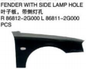 FENDER WITH SIDE LAMP HOLE 叶子板，带侧灯孔 OEM:86812-2G000 86811-2G000