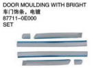 DOOR MOULDING WITH BRIGHT 车门上饰条 带亮条 OEM:B7711-0E000