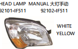 HEAD LAMP 前大灯 OEM:92101-03000 92102-03000