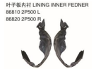 LINING INNER FENDER 前叶子板内衬 OEM:86810-2P500 86820-2P500