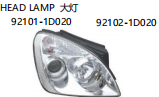 HEAD LAMP 大灯 OEM:92101-1D020 92102-1D020