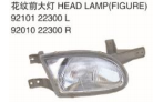 HEAD LAMP (FIGURE ) 花纹前大灯 OEM:92101-22300 92102-22300