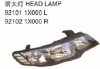 HEAD LAMP 前大灯 OEM:92101-1X000 92102-1X000