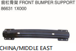 FRONT BUMPER SUPPORT 前杠骨架  OEM:86631-1X000