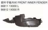 FRONT INNER FENDER 前叶子板内衬 OEM: 86811-1X000 86812-1X000