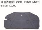 HOOD LINING INNER 机盖内衬 OEM:81124-1X000
